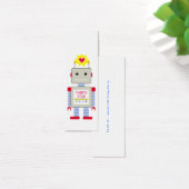 Robot bedankgeschenk Labels Mini Visitekaartjes (Bureau)