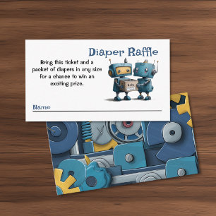 Robot Bereidt zich Voor op Baby & Luiers Raffle Informatiekaartje