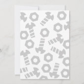 Robot Birthday Invitation robots Kaart (Achterkant)