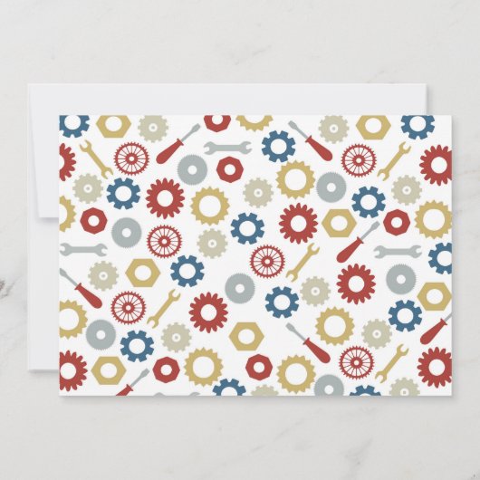 Robot Birthday Kaart (Achterkant)