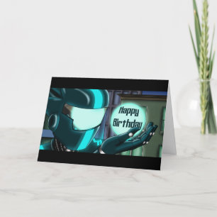 Robot Birthday Kaart