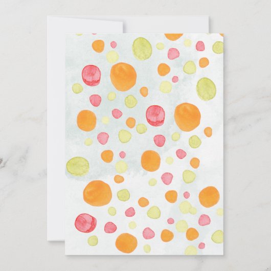 Robot Birthday Party Invitation Kaart (Achterkant)