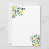 Robot Birthday Party Invitation Kaart (Achterkant)