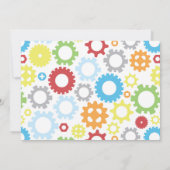 Robot Birthday Party Invitation Kaart (Achterkant)