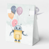 Robot Birthday Party kinder Bedankdoosjes (Achterkant)
