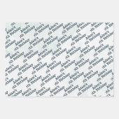 Robot Birthday Party kinder Inpakpapier Vel (Voorkant 3)