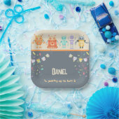 Robot Birthday Party Kinder Papieren Bordje (Feest)