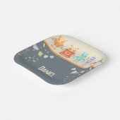 Robot Birthday Party Kinder Papieren Bordje (Gebogen)