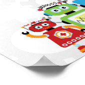 Robot Birthday Party Welcome Sign Poster (Hoek)