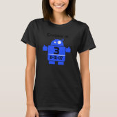 Robot  Birthday T-shirt (Voorkant)
