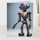 ROBOT BIRTHDAY Wenskaart Kaart (Voorkant)