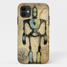Robot Blauwdruk #1 Case-Mate iPhone Case