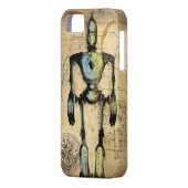 Robot Blauwdruk #1 Case-Mate iPhone Case (Achterkant Links)