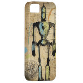 Robot Blauwdruk #1 Case-Mate iPhone Case (Back/Rechts)