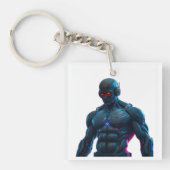 Robot Bodybuilder Sleutelhanger (voorkant)