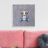 Robot Boomer Canvas Afdruk (Insitu (Woonkamer))