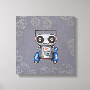 Robot Boomer Canvas Afdruk