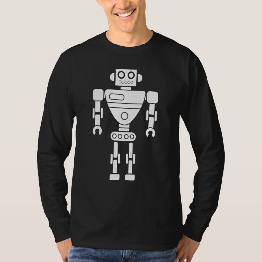 Robot Bouwer Droid Robotica Ingenieur Scienceficti T-shirt (Voorkant)