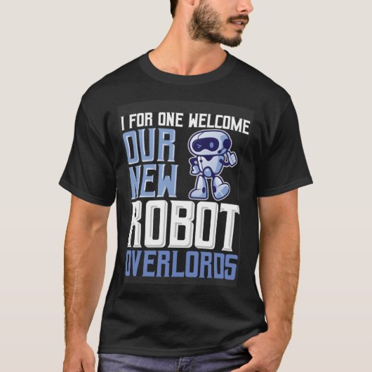 Robot bouwpakket robotica engineering robot over t-shirt (Voorkant)