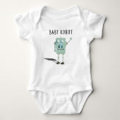 Robot boy Baby shower Romper (Voorkant)