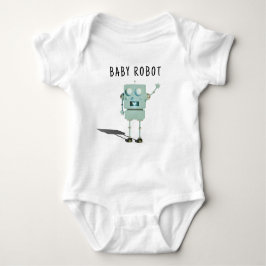 Robot boy Baby shower Romper