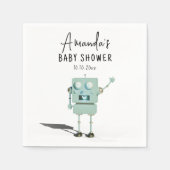 Robot boy Baby shower Servet (Voorkant)
