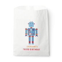 Robot Boy Party Favor papieren zak