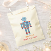 Robot Boy Party Favor papieren zak Bedankzakje (Geknipt)