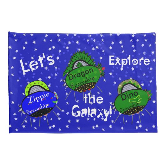 Robot Boy Ruimteschepen Kinder King Kussen Hoesjes Kussensloop (Achterkant-Rechts)