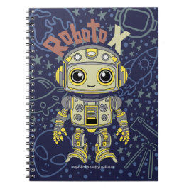 Robot Boy Spiral Foto Notitieboek
