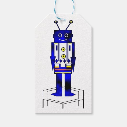 "Robot" boys Cadeaus Label Cadeaulabel (Voorkant)