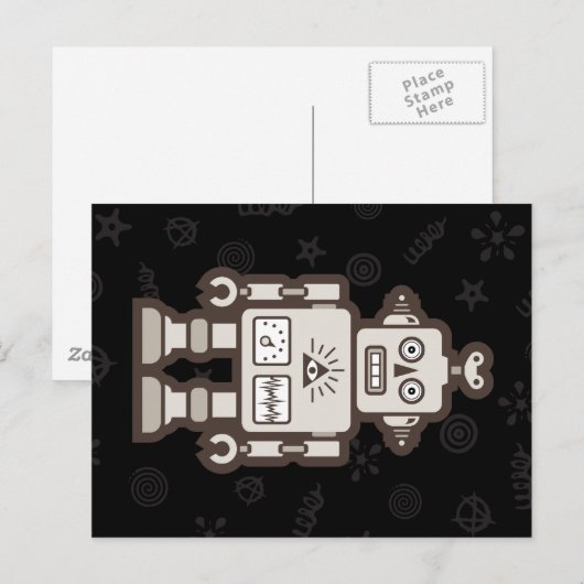 Robot Briefkaart (Voorkant / Achterkant)
