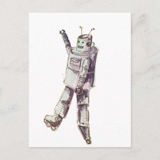 robot briefkaart (Voorkant)