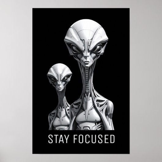 Robot Buitenaardse Wezens Poster (Voorkant)
