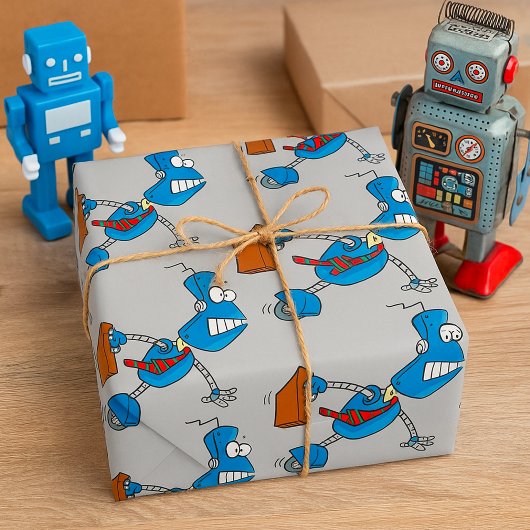 Robot Business Executive Cadeaupapier