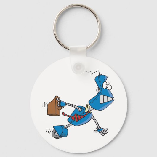 Robot Business Executive Sleutelhanger (Achterkant)