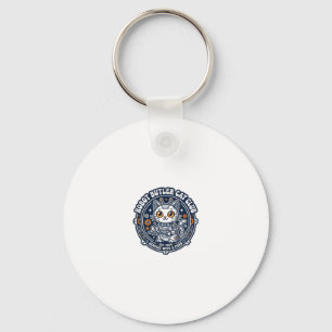 Robot Butler Kat Hondenliefhebber Shirt Kunst - Ro Sleutelhanger