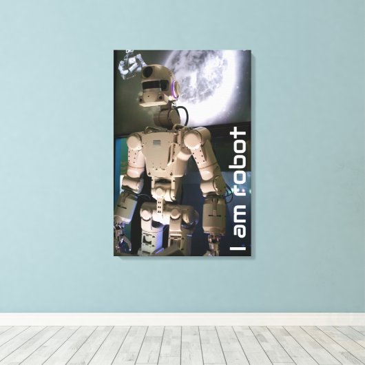 Robot Canvas Afdruk (Insitu (Houten vloer))