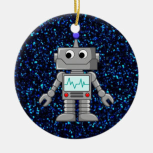 robot cartoon keramisch ornament