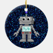 robot cartoon keramisch ornament (Achterkant)