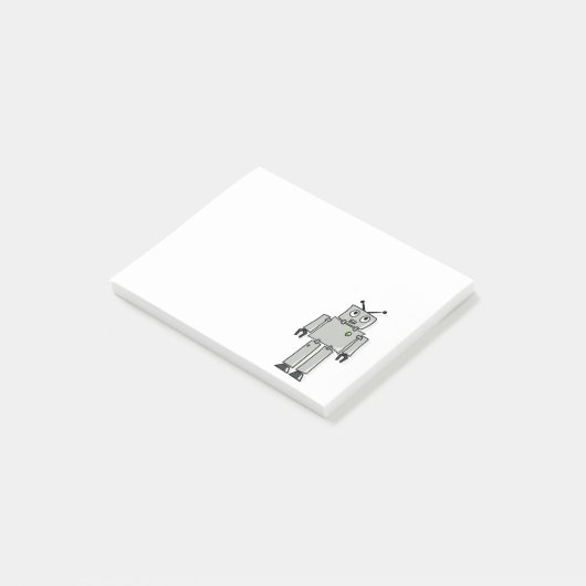 Robot cartoon post-it® notes (Schuin)