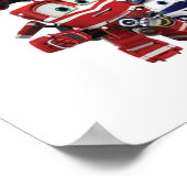 Robot Cartoon show kinderen Poster (Hoek)