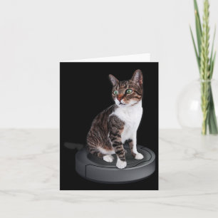 Robot Cat Stofzuiger Feline Animal Schattige Cat Kaart