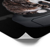 Robot Cat Stofzuiger Feline Animal Schattige Cat Poster (Hoek)