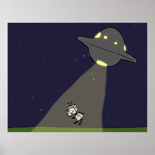 Robot-chan Abducted Poster (Voorkant)