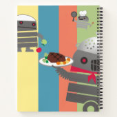 Robot chef party persoonlijk kookboek recept notit notitieboek (Achterkant)