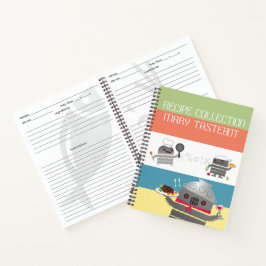 Robot chef party persoonlijk kookboek recept notit notitieboek