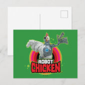 Robot Chicken Character Logo Briefkaart (Voorkant / Achterkant)
