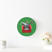 Robot Chicken Character Logo Ronde Klok (Huis)