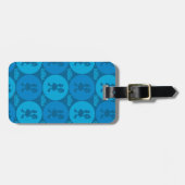 Robot Chicken Circle Pattern Bagagelabel (Voorkant horizontaal)